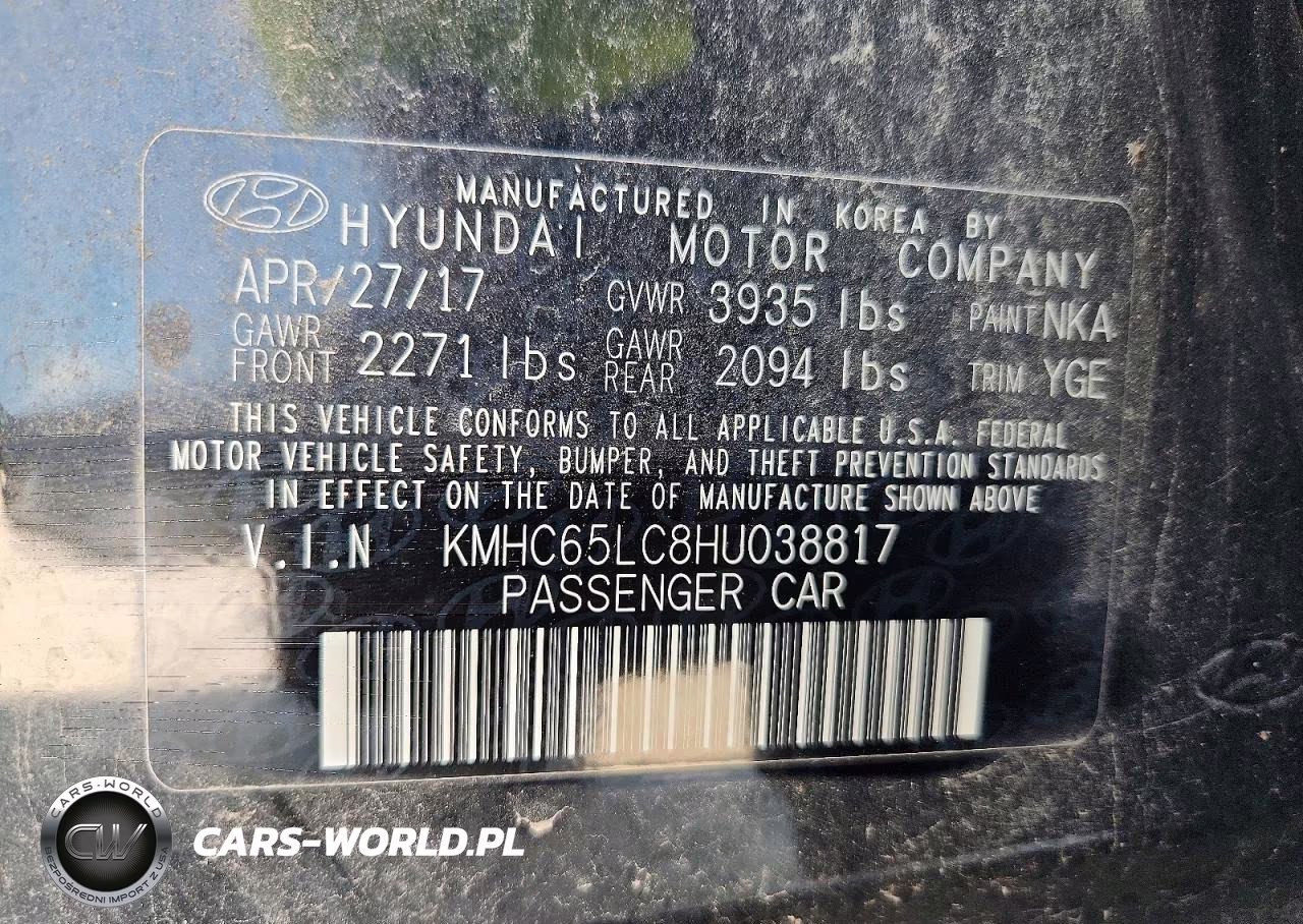 2017 Hyundai Ioniq Blue VIN:KMHC65LC8HU038817 - 12