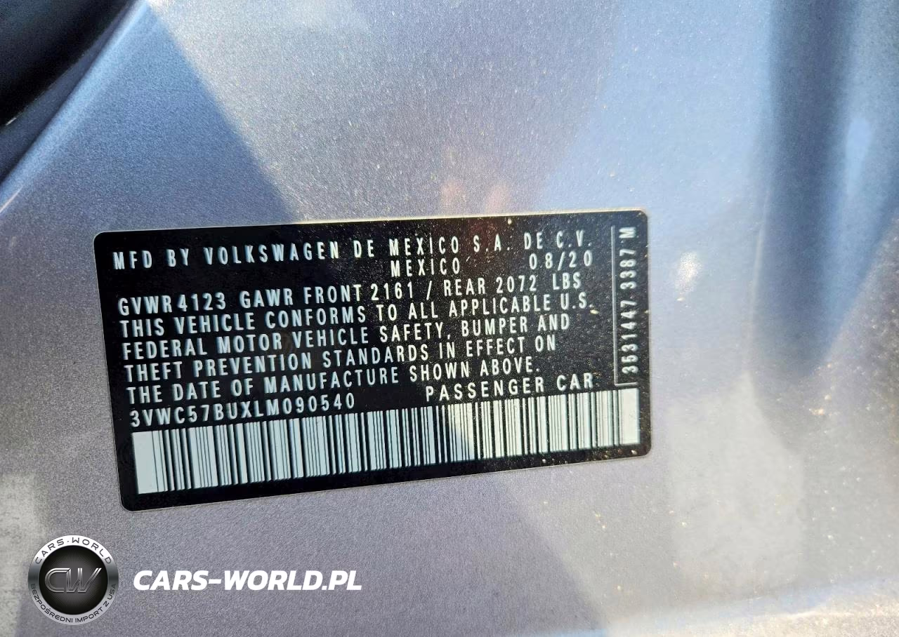 2020 Volkswagen Jetta S VIN:3VWC57BUXLM090540 - 12