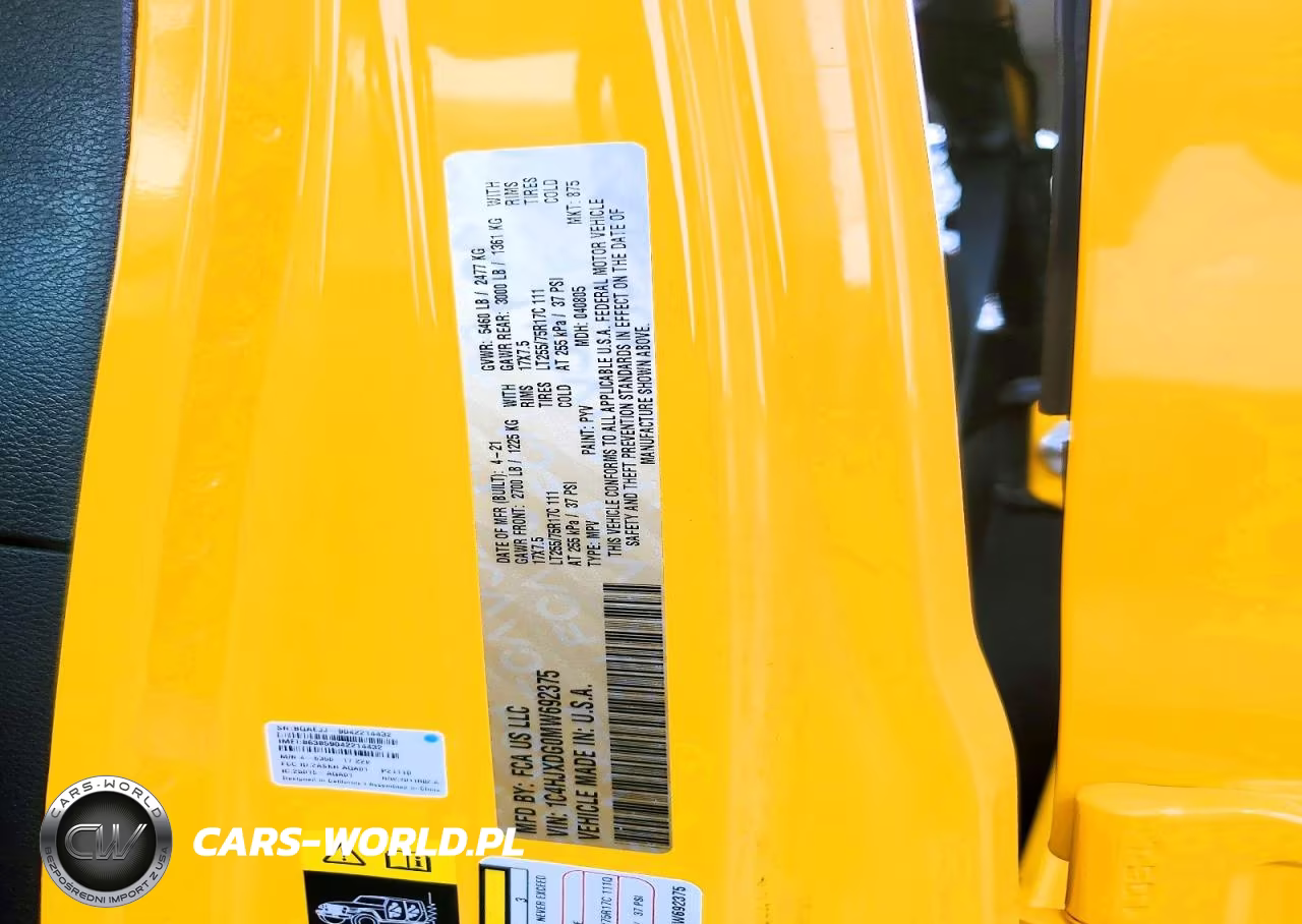 2021 Jeep Wrangler Unlimited Sport VIN:1C4HJXDG0MW692375 - 14