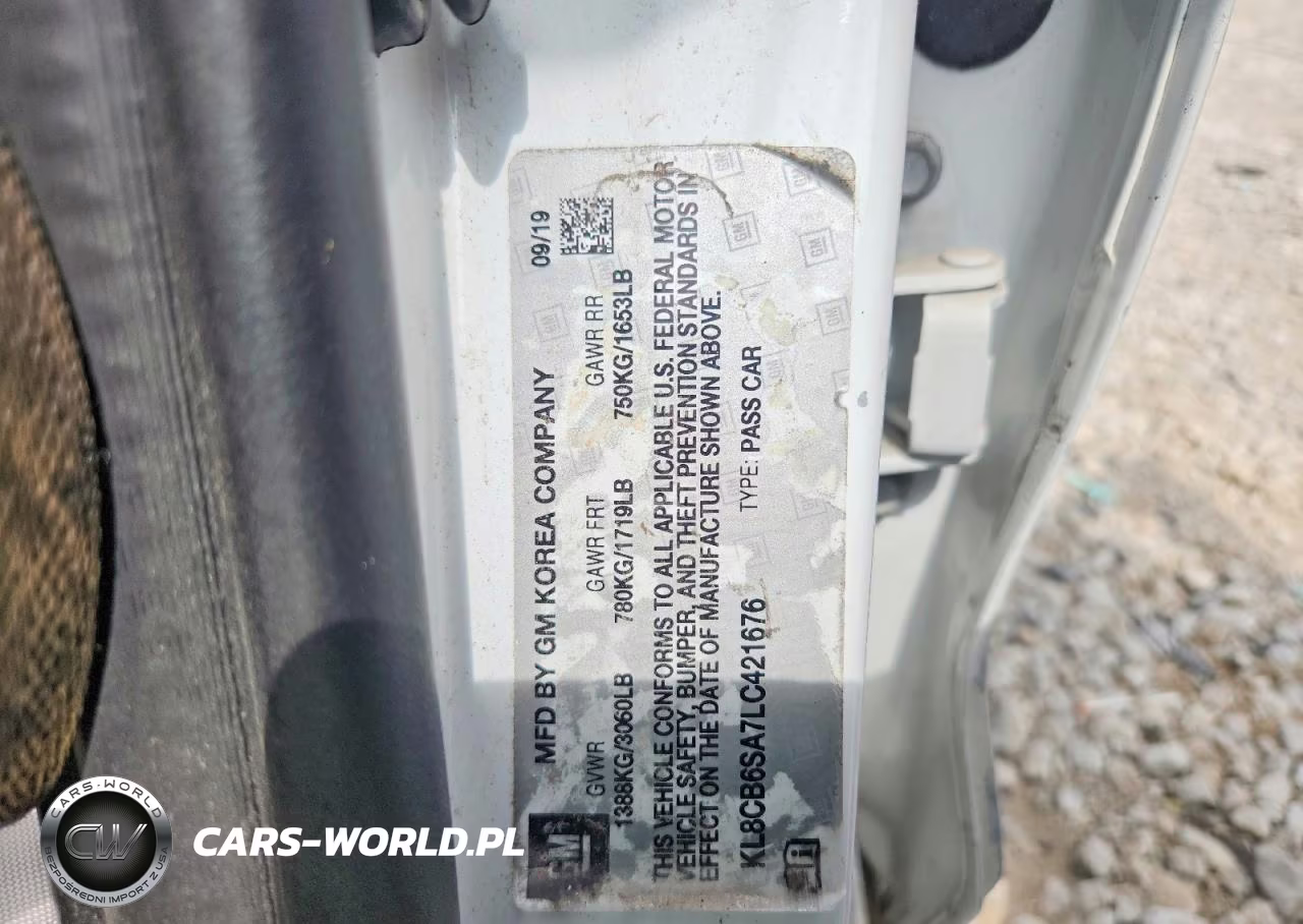 2020 Chevrolet Spark Ls VIN:KL8CB6SA7LC421676 - 12