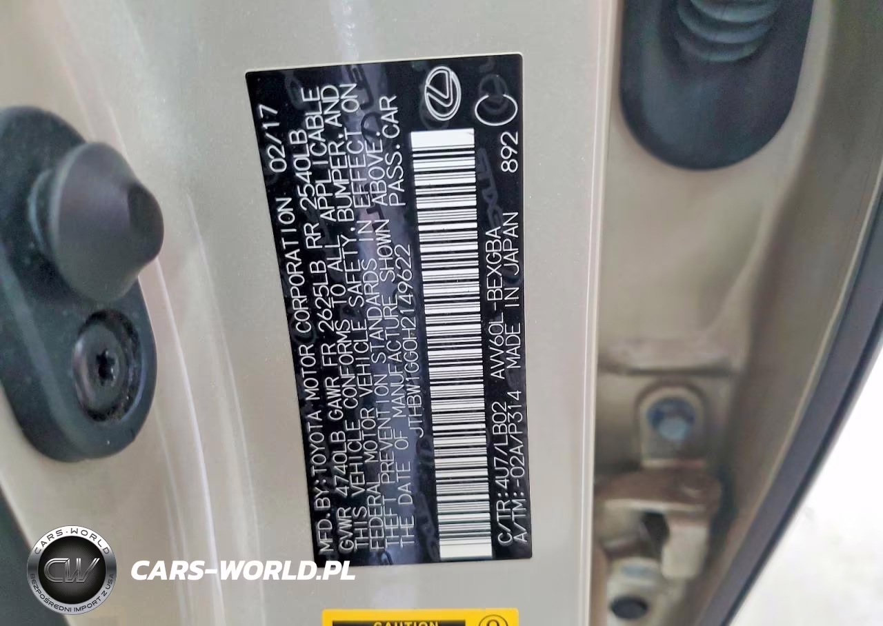 2017 Lexus Es 300H VIN:JTHBW1GG0H2149622 - 12