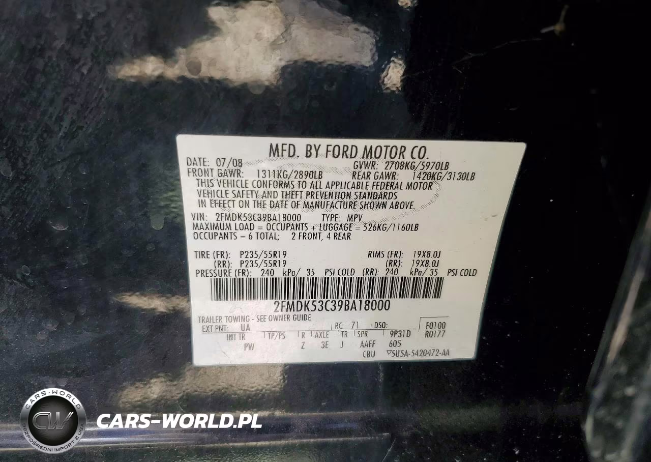 2009 Ford Flex Limited VIN:2FMDK53C39BA18000 - 13