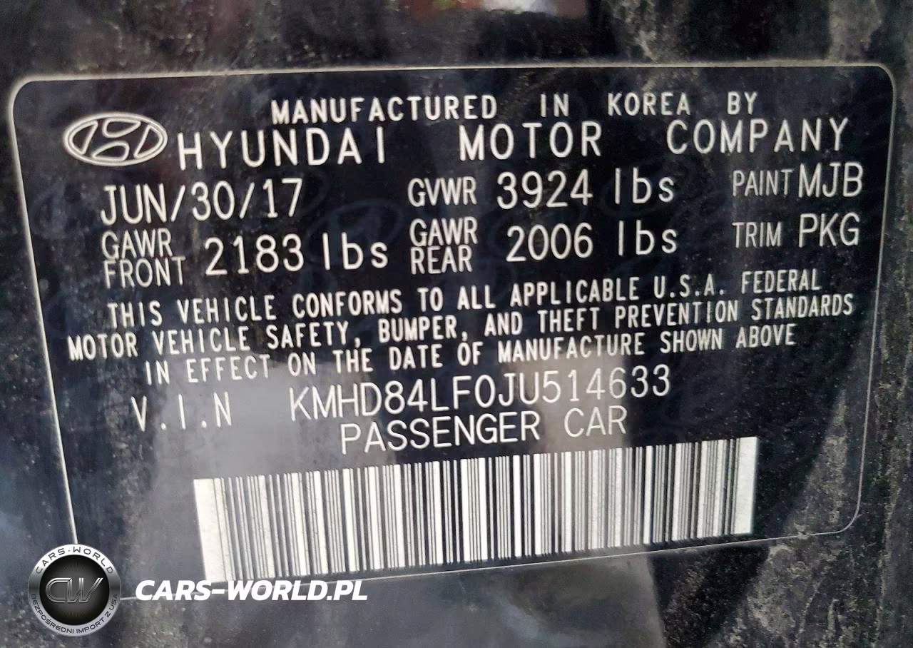 2018 Hyundai Elantra Sel VIN:KMHD84LF0JU514633 - 12