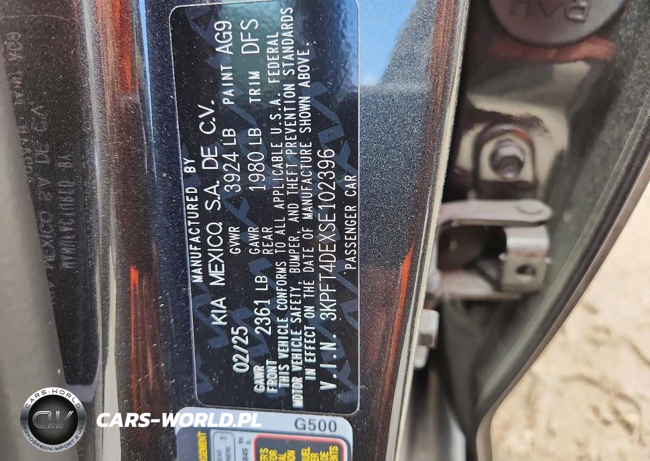 2025 Kia K4 Lx VIN:3KPFT4DEXSE102396 - 12