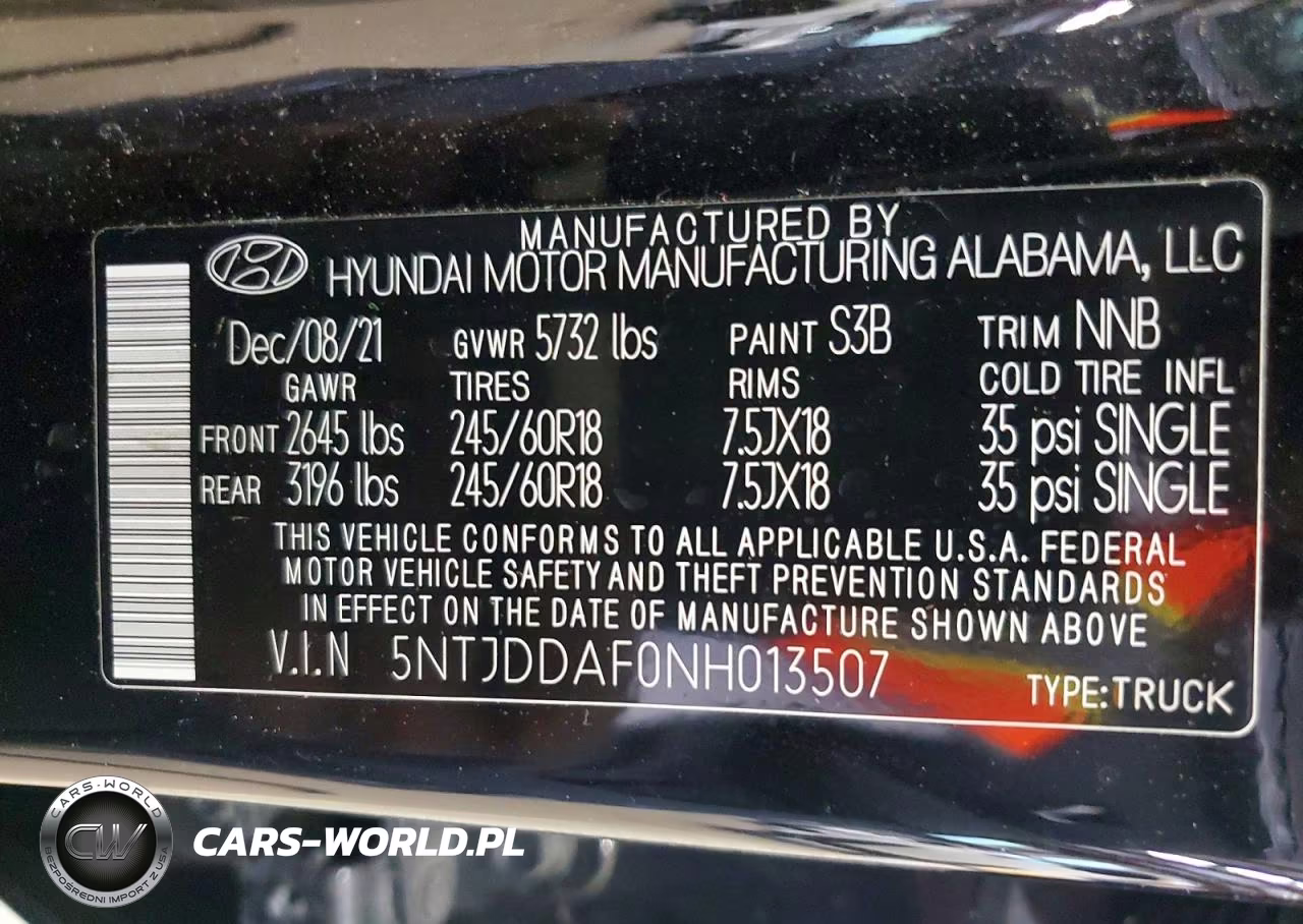 2022 Hyundai Santa Cruz Sel Premium VIN:5NTJDDAF0NH013507 - 12