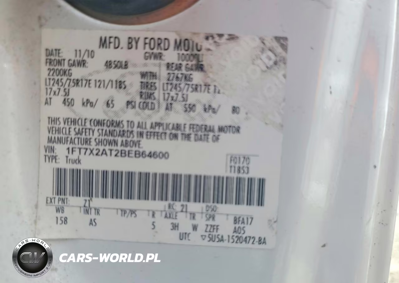 2011 Ford F250 Super Duty VIN:1FT7X2AT2BEB64600 - 13