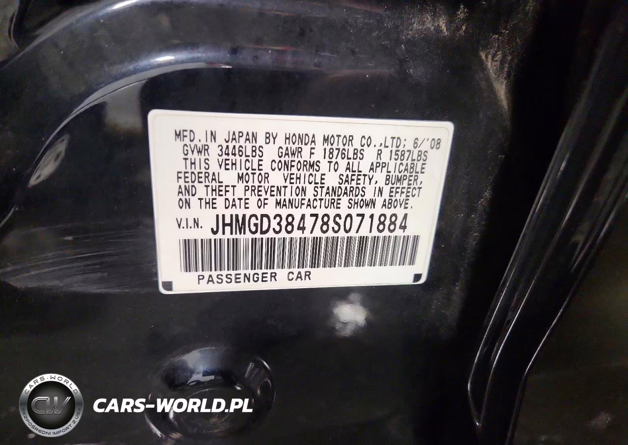 2008 Honda Fit VIN:JHMGD38478S071884 - 13