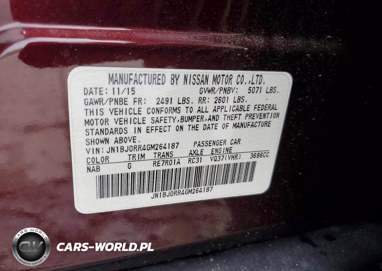2016 Infiniti Qx50 Base VIN:JN1BJ0RR4GM264187 - 12