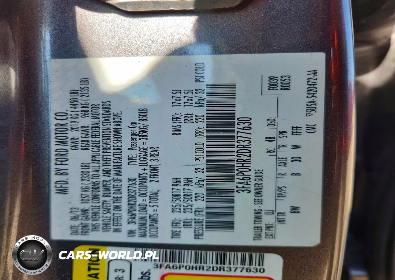 2013 Ford Fusion Se VIN:3FA6P0HR2DR377630 - 12