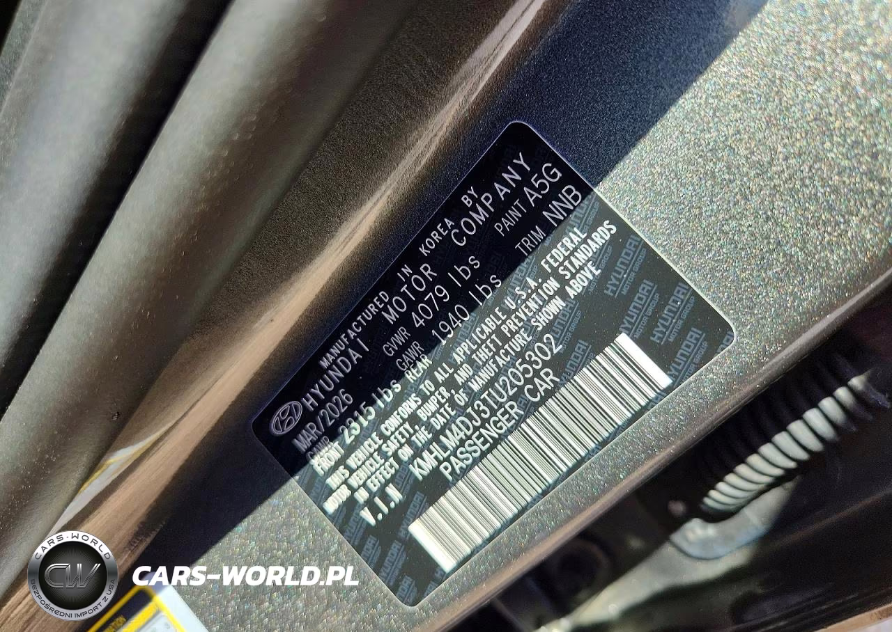 2026 Hyundai Elantra Hybrid Blue VIN:KMHLM4DJ3TU205302 - 12