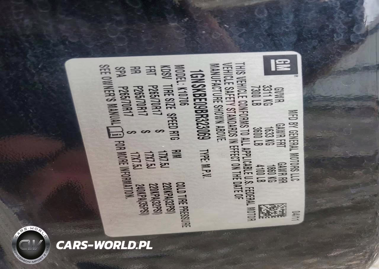 2011 Chevrolet Tahoe K1500 Lt VIN:1GNSKBE09BR323069 - 13