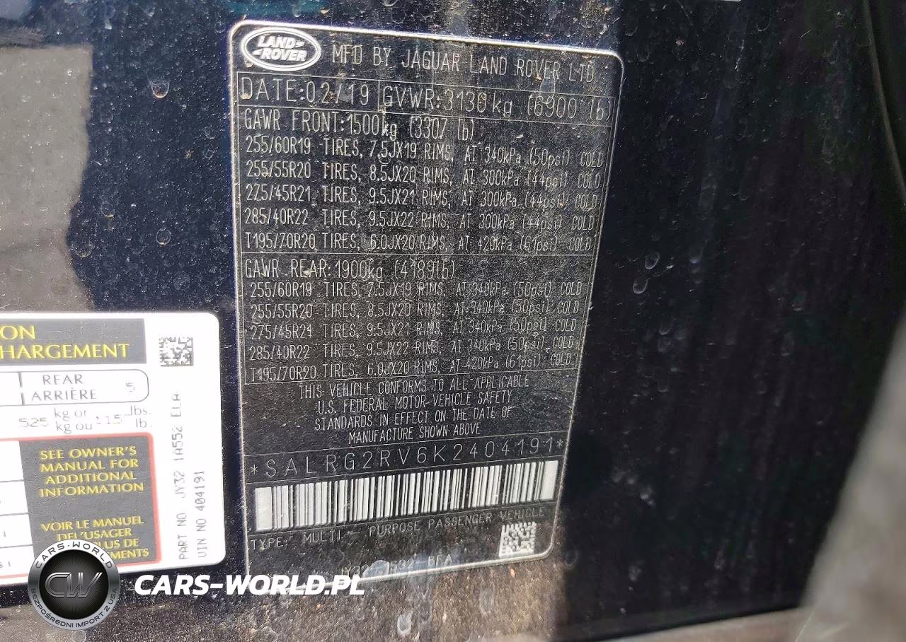 2019 Land Rover Discovery Se VIN:SALRG2RV6K2404191 - 13