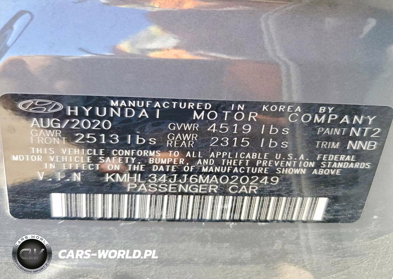 2021 Hyundai Sonata Hybrid Sel VIN:KMHL34JJ6MA020249 - 12