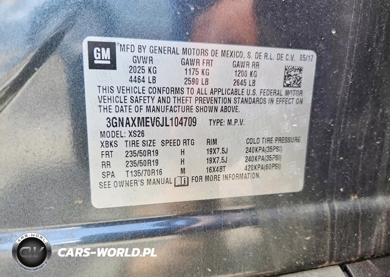 2018 Chevrolet Equinox VIN:3GNAXMEV6JL104709 - 12