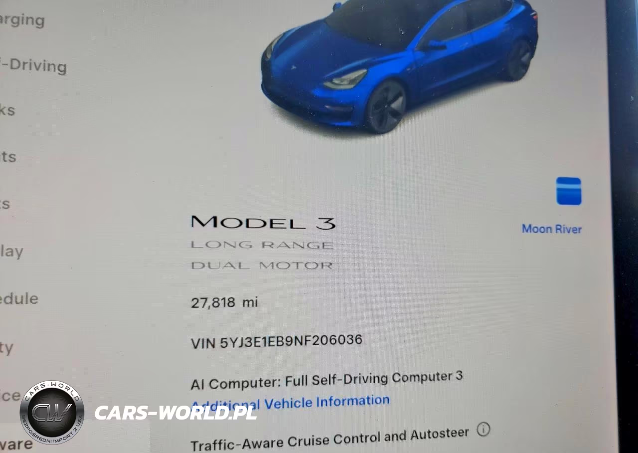 2022 Tesla Model 3 VIN:5YJ3E1EB9NF206036 - 9