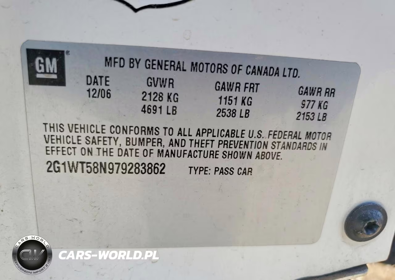 2007 Chevrolet Impala Lt VIN:2G1WT58N979283862 - 12