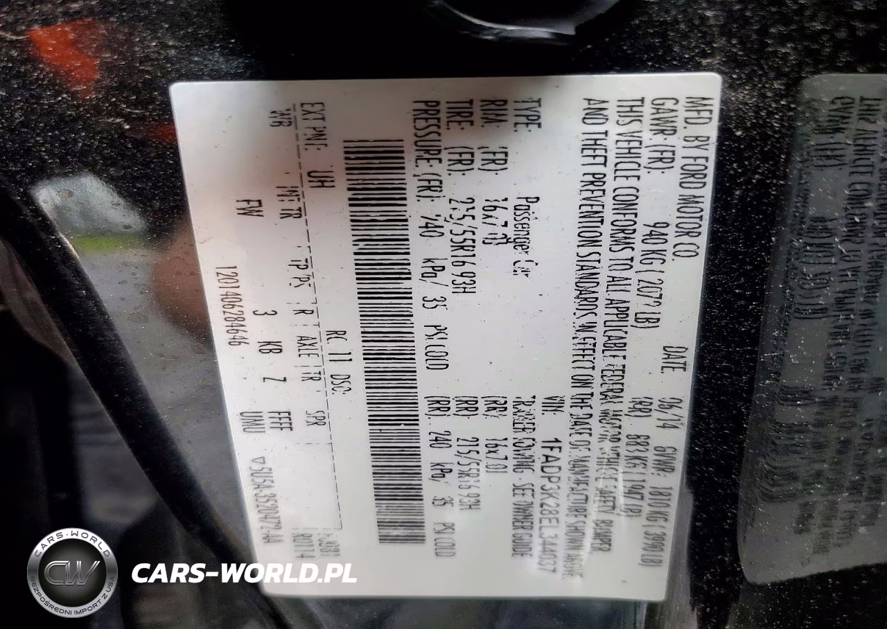 2014 Ford Focus Se VIN:1FADP3K28EL344037 - 12