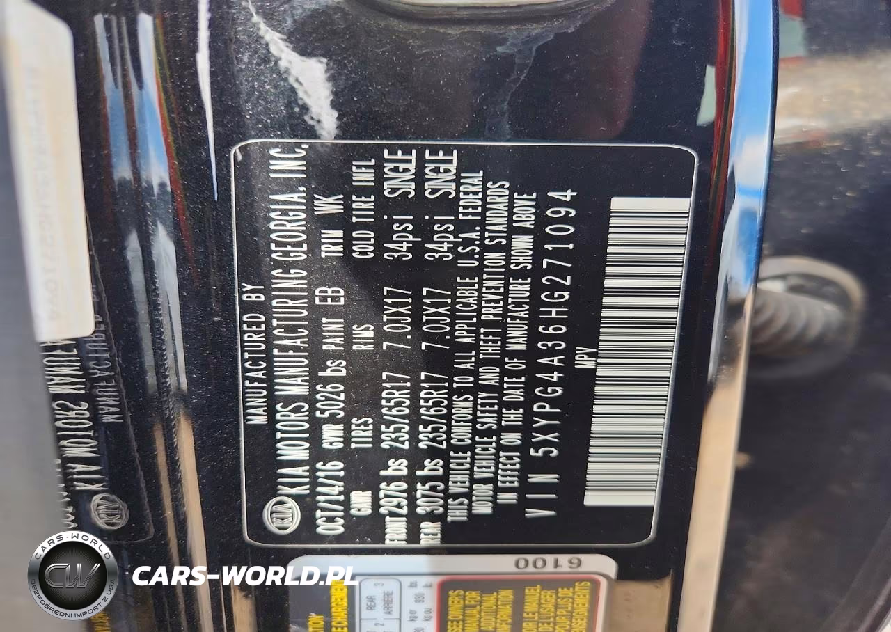 2017 Kia Sorento Lx VIN:5XYPG4A36HG271094 - 13