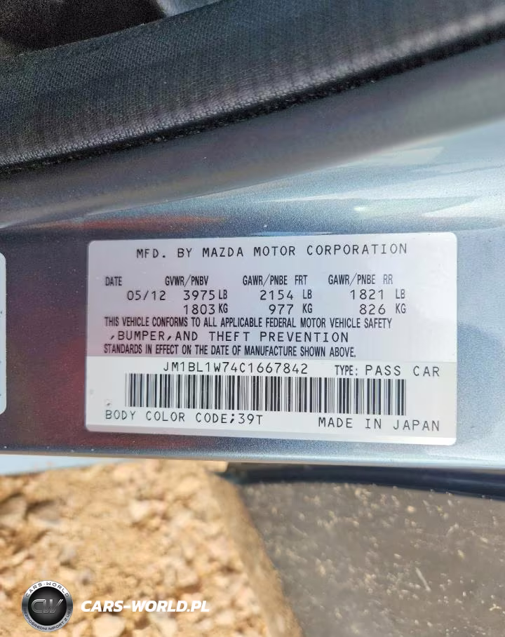 2012 Mazda 3 I VIN:JM1BL1W74C1667842 - 12