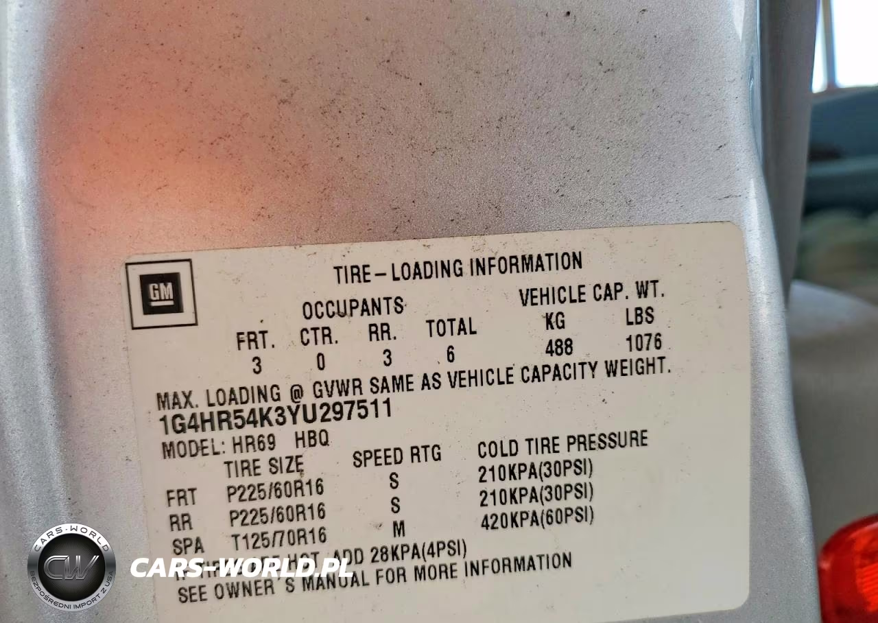 2000 Buick Lesabre Limited VIN:1G4HR54K3YU297511 - 12