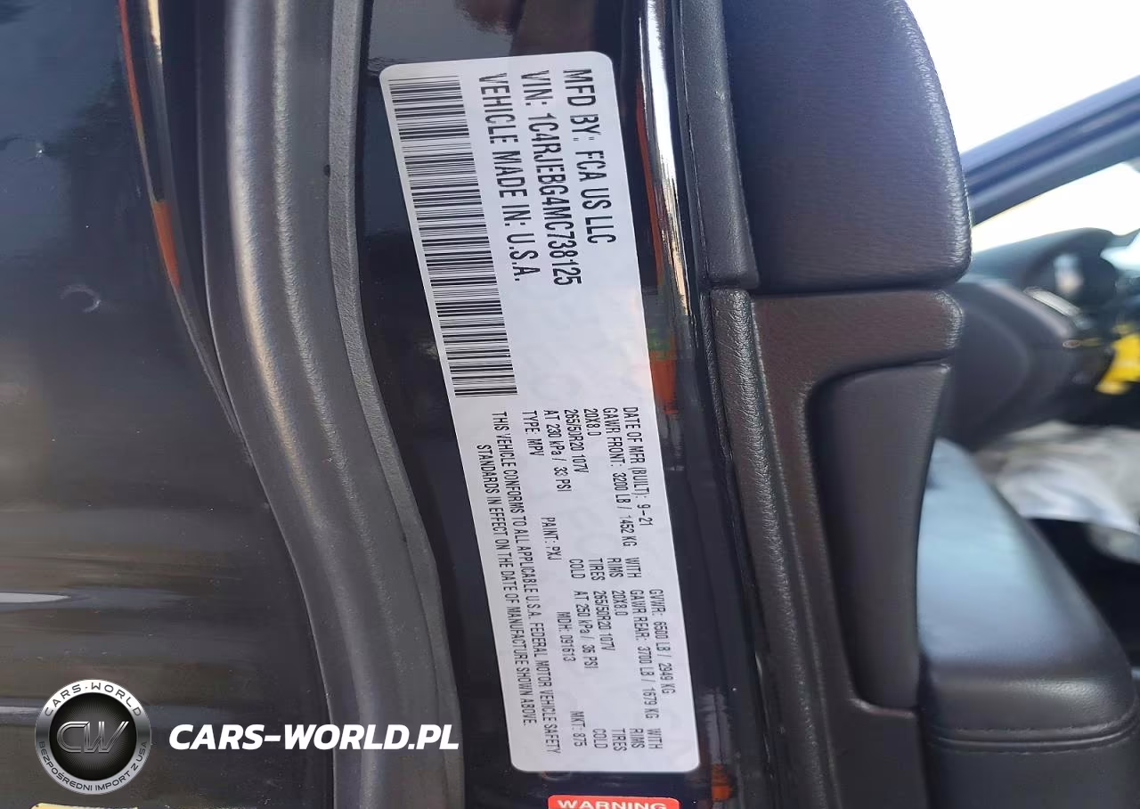 2021 Jeep Grand Cherokee Limited VIN:1C4RJEBG4MC738125 - 12