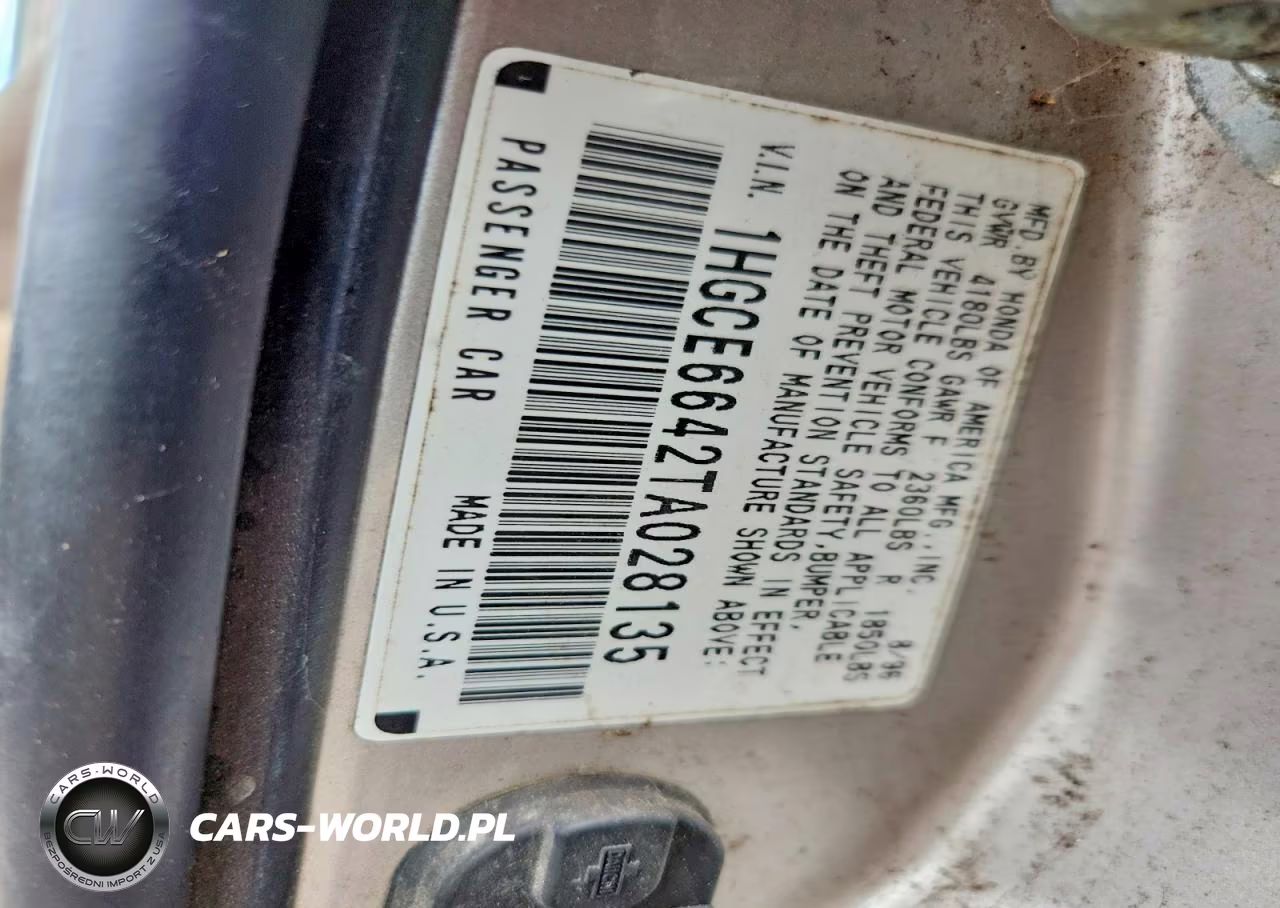1996 Honda 2Jetsk W-T Lx VIN:1HGCE6642TA028135 - 13