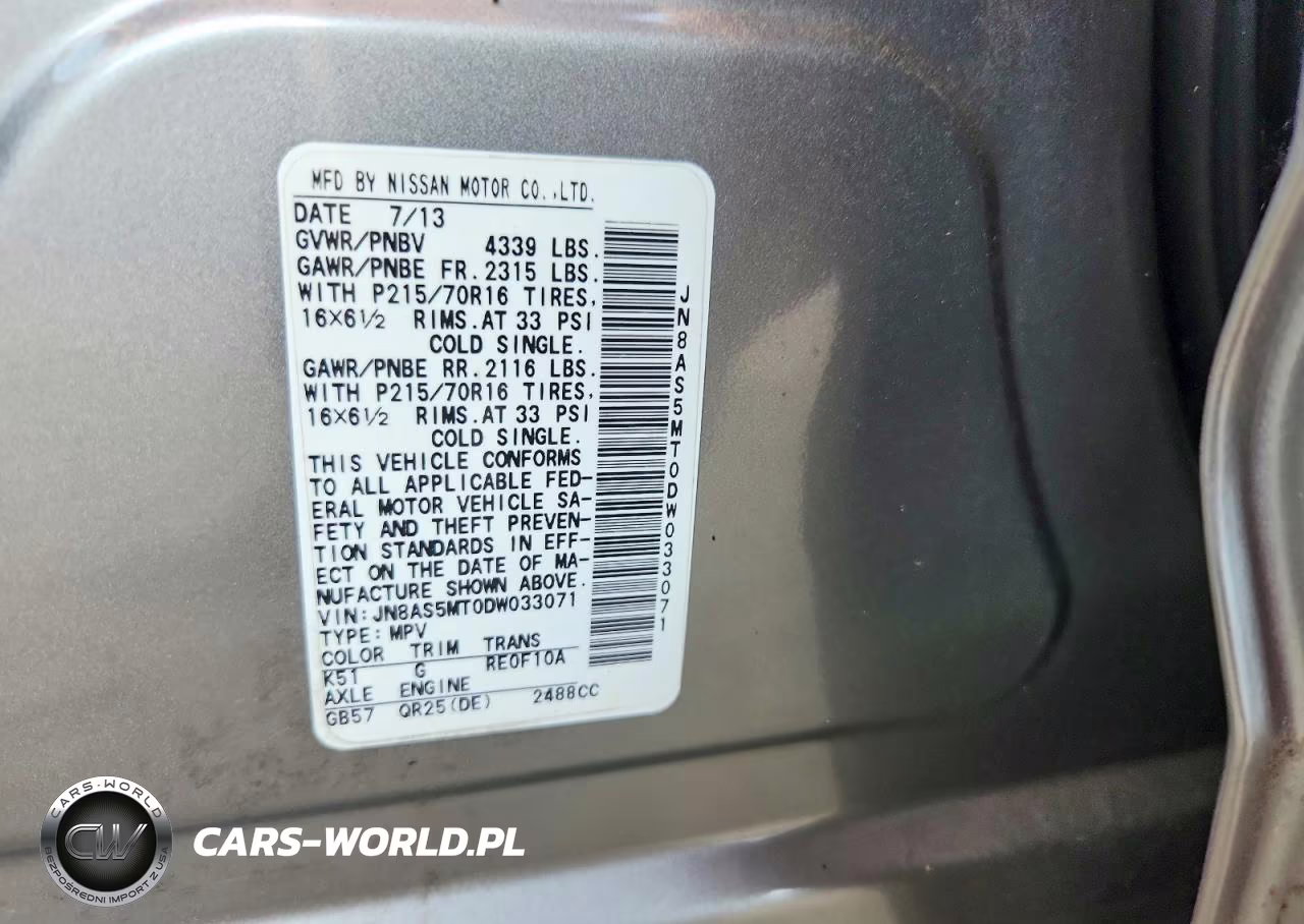 2013 Nissan Rogue S VIN:JN8AS5MT0DW033071 - 12