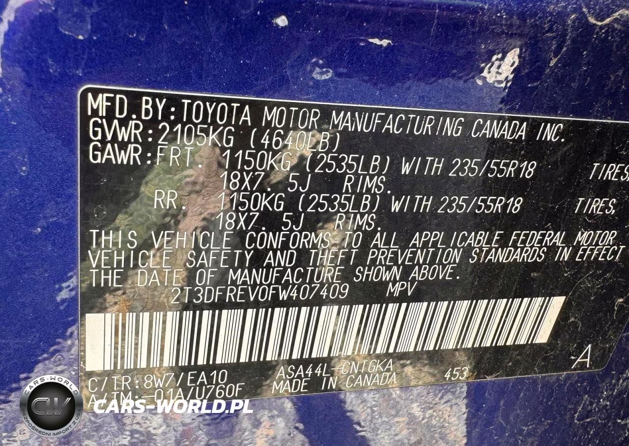 2015 Toyota Rav4 Limited VIN:2T3DFREV0FW407409 - 10