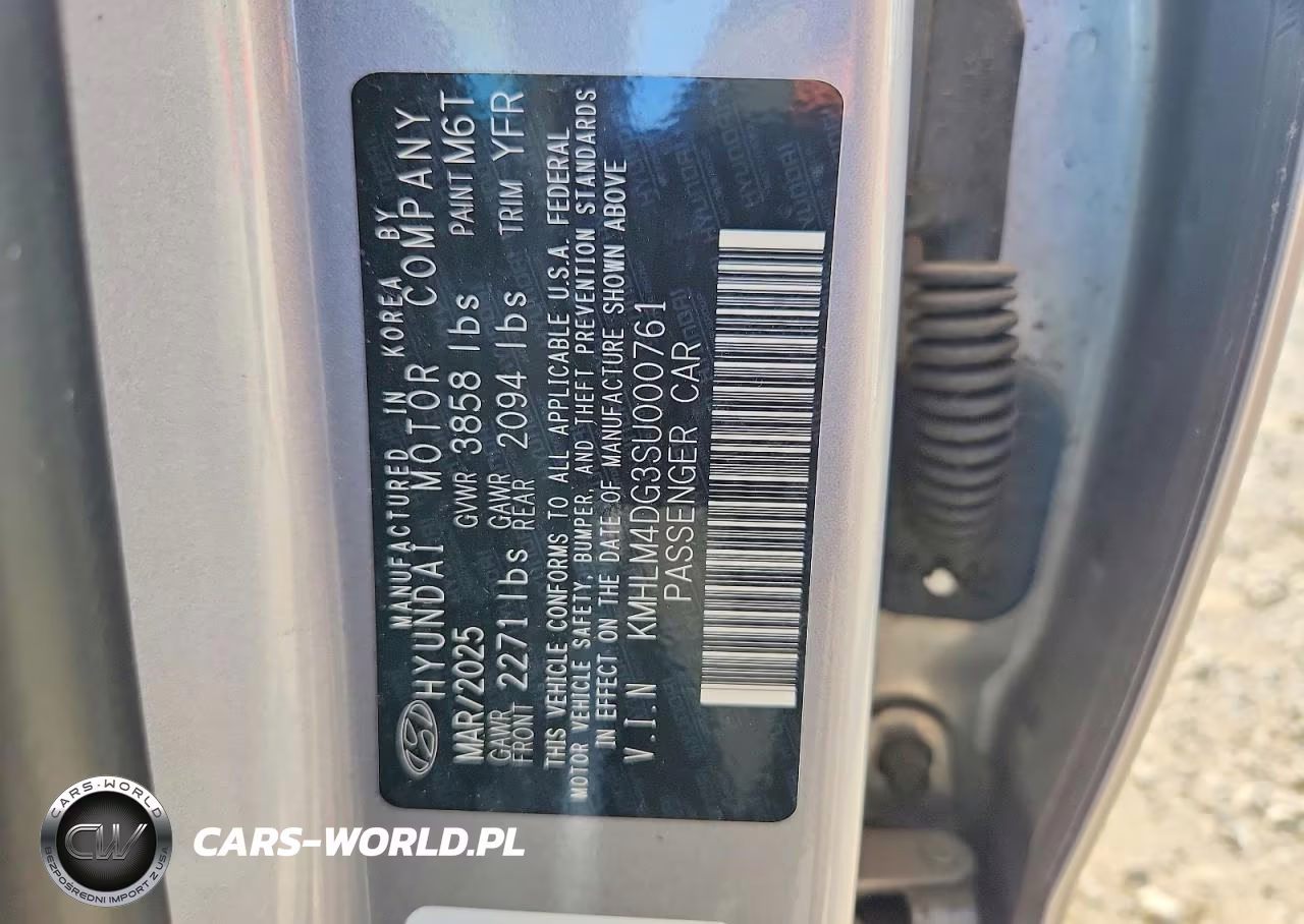 2025 Hyundai Elantra Sel Sport VIN:KMHLM4DG3SU000761 - 12