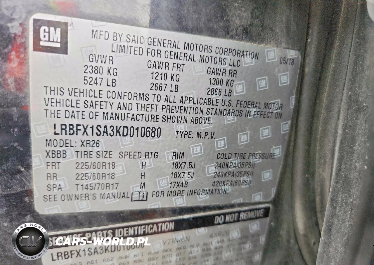 2019 Buick Envision Preferred VIN:LRBFX1SA3KD010680 - 14