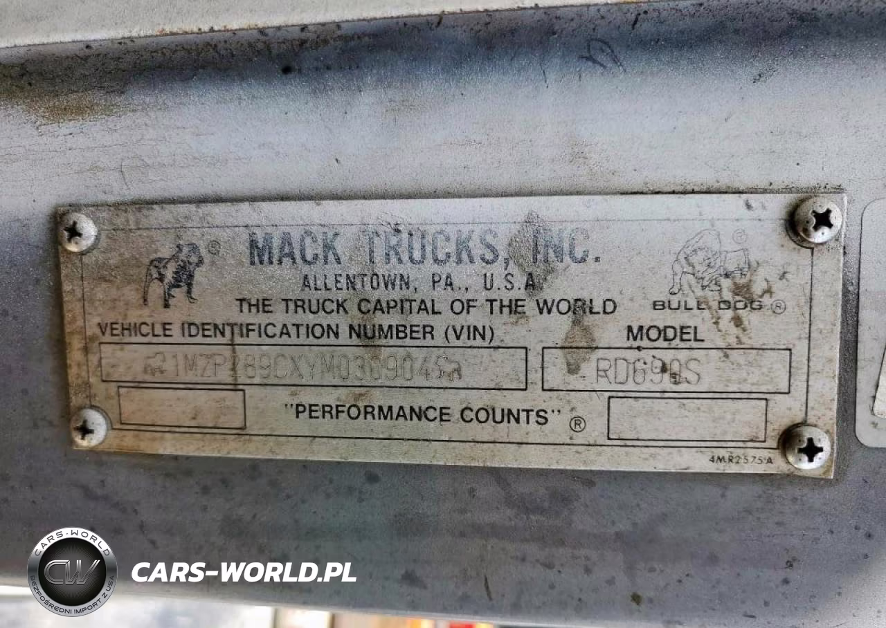 2000 Mack 600 Rd600 VIN:1M2P289CXYM030904 - 10