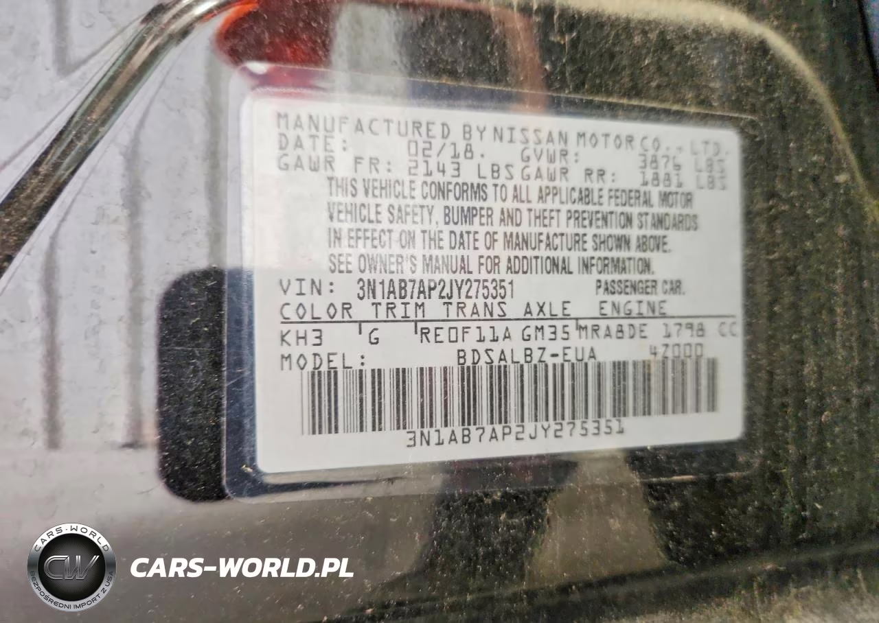 2018 Nissan Sentra S VIN:3N1AB7AP2JY275351 - 12