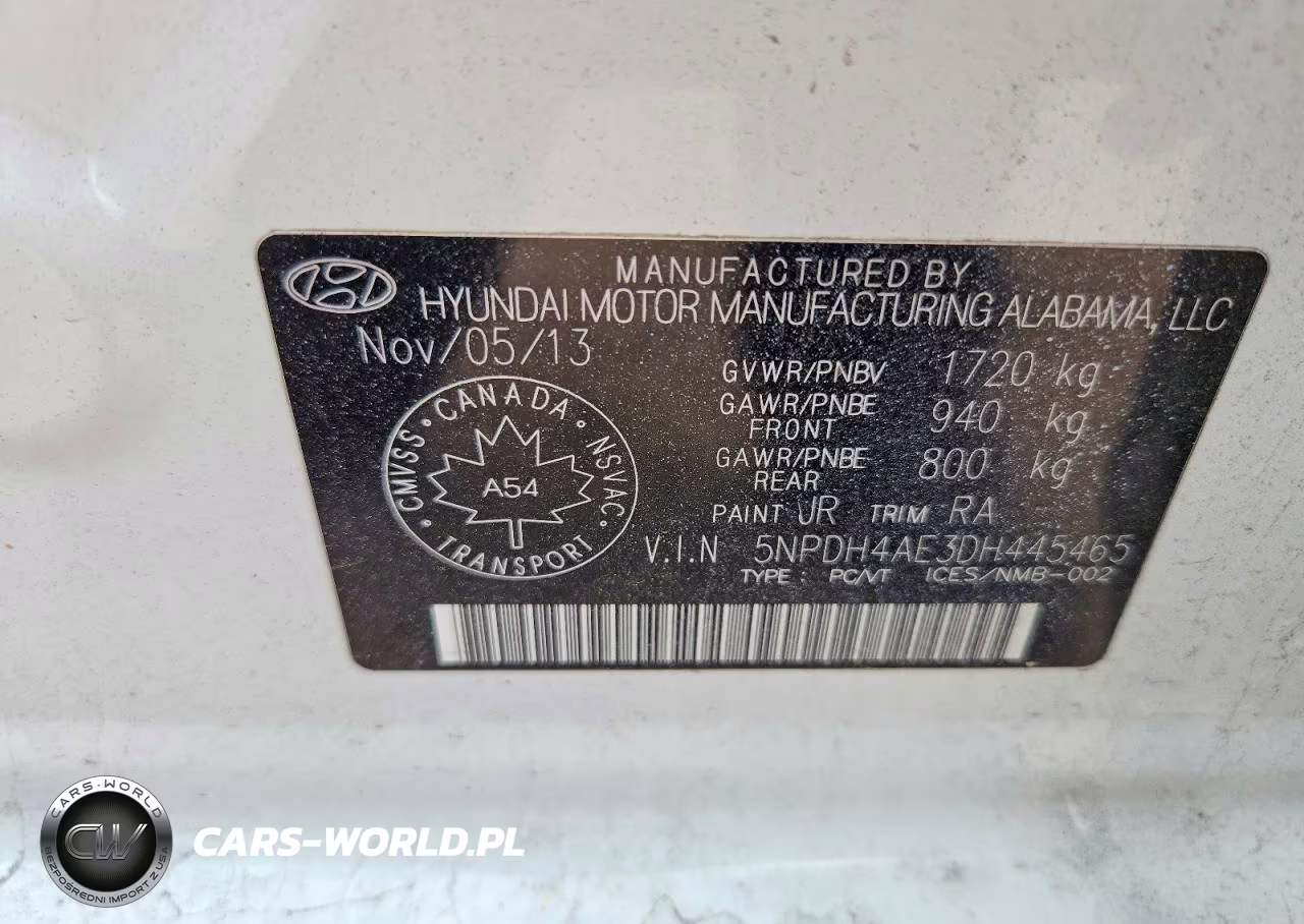 2013 Hyundai Elantra Gls VIN:5NPDH4AE3DH445465 - 12