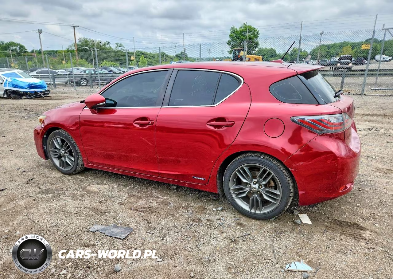 2012 Lexus Ct 200 VIN:JTHKD5BH8C2121279 - 2