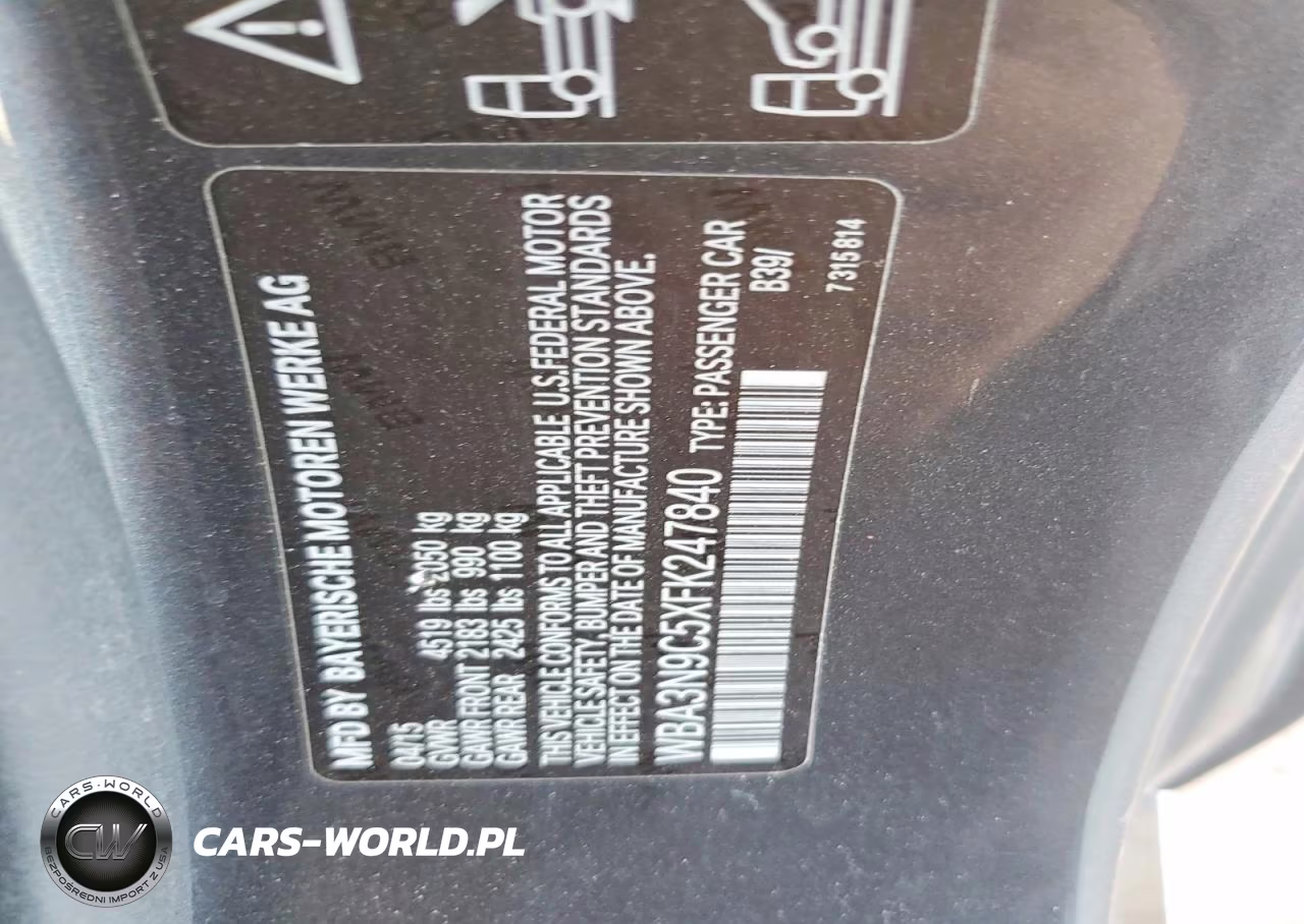 2015 BMW 428 Xi VIN:WBA3N9C5XFK247840 - 12
