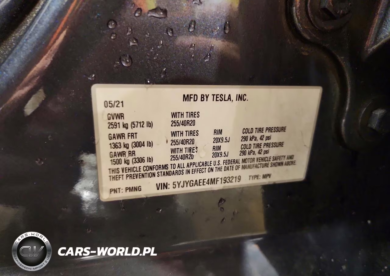 2021 Tesla Model Y VIN:5YJYGAEE4MF193219 - 14