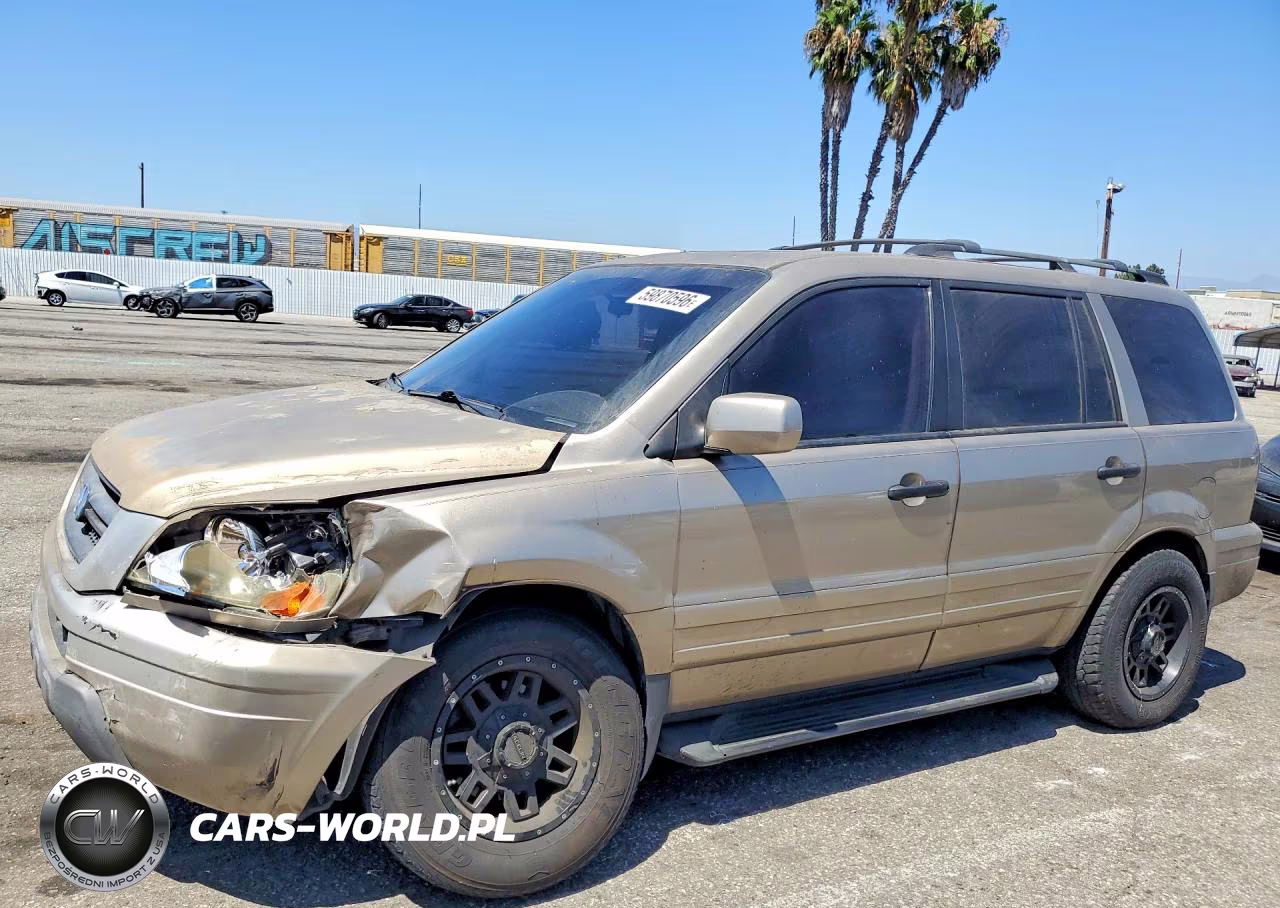 2005 Honda Pilot Exl VIN:5FNYF18575B050491 - 1