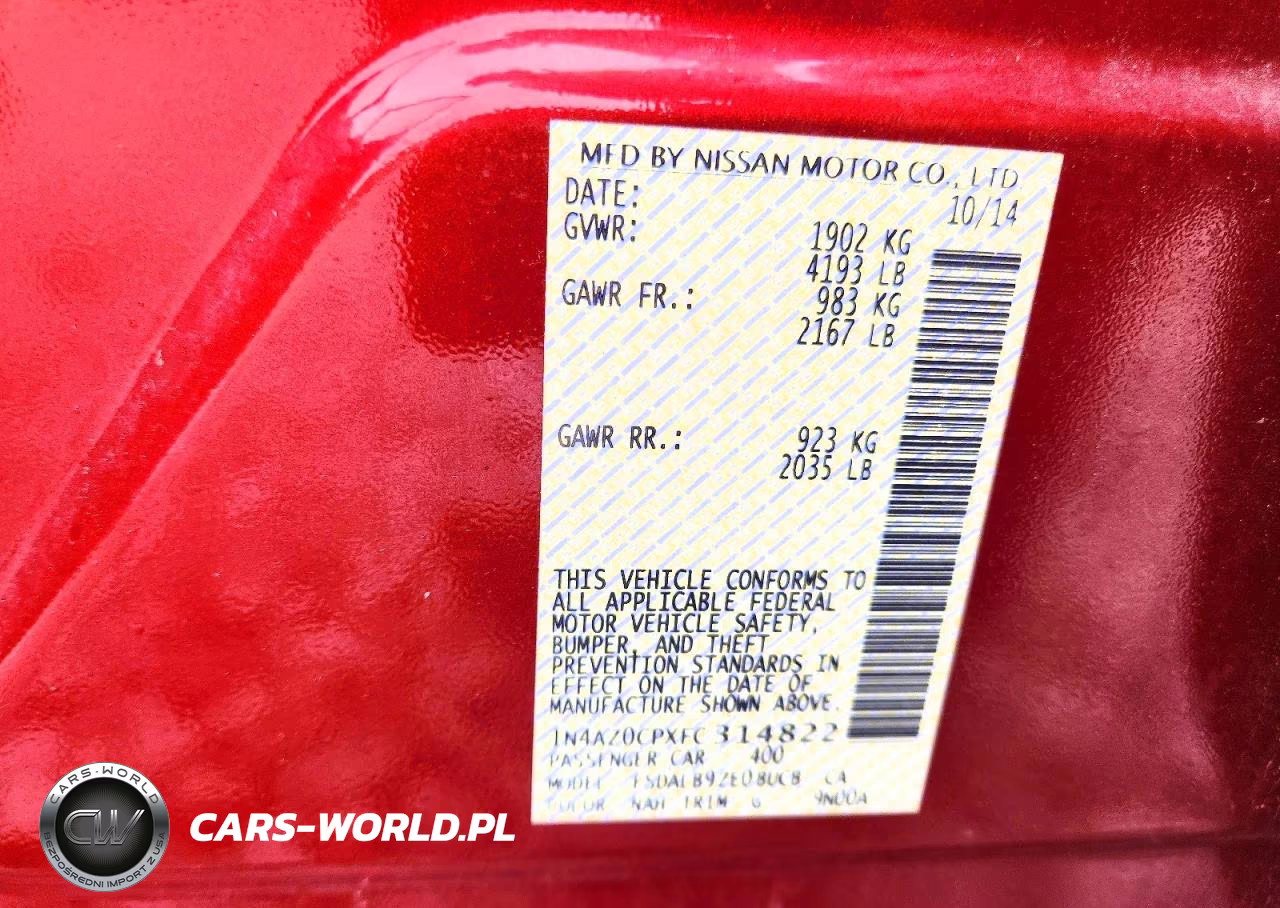 2015 Nissan Leaf S VIN:1N4AZ0CPXFC314822 - 12