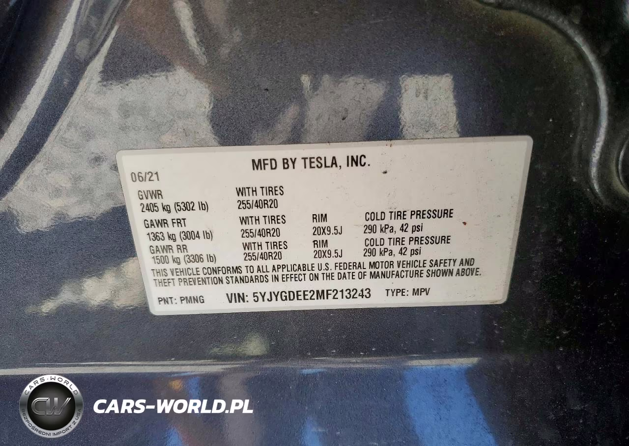 2021 Tesla Model Y VIN:5YJYGDEE2MF213243 - 13