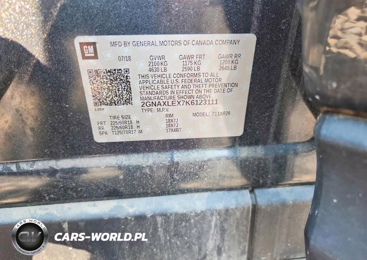 2019 Chevrolet Equinox Lt VIN:2GNAXLEX7K6123111 - 12