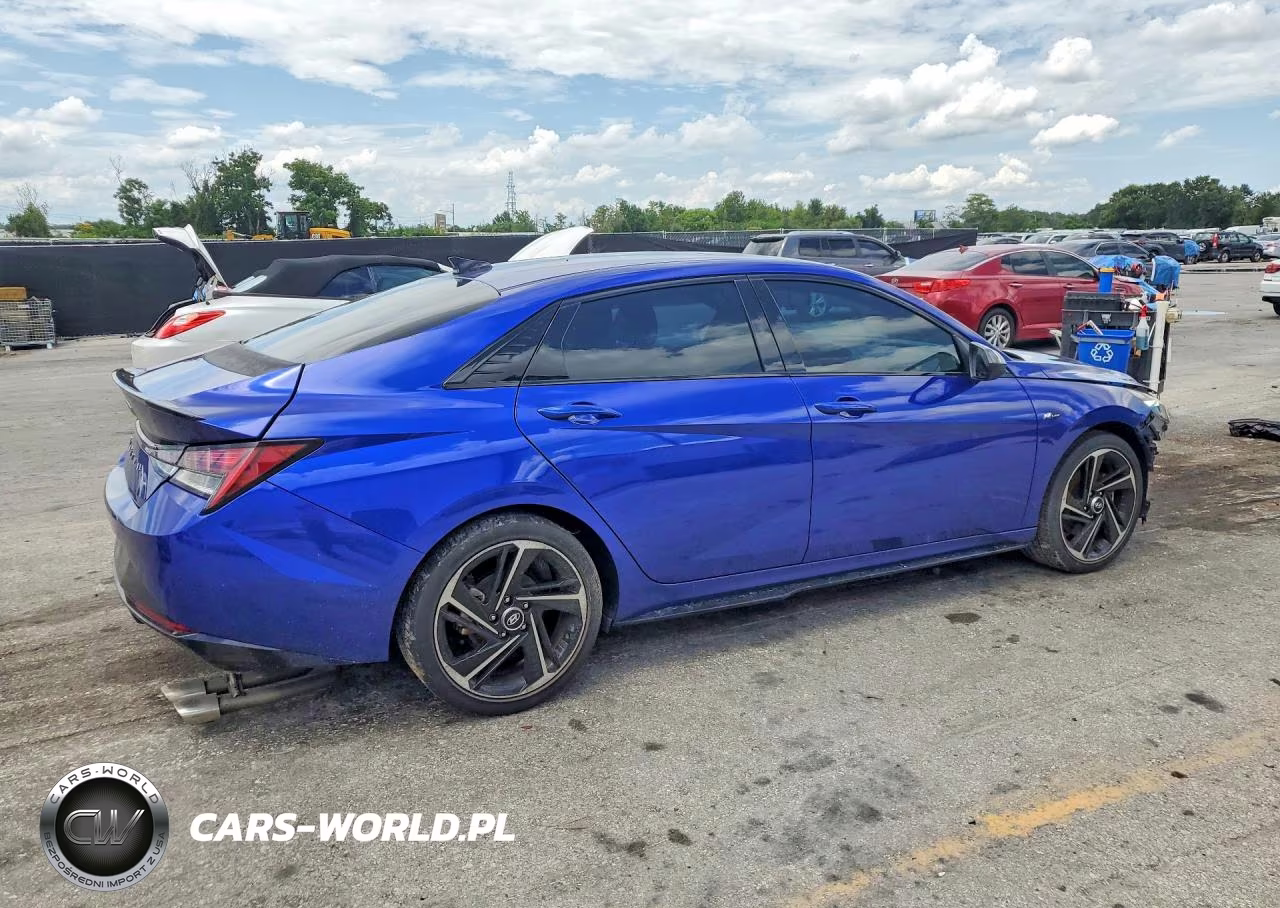 2022 Hyundai Elantra N Line VIN:KMHLR4AFXNU328356 - 3