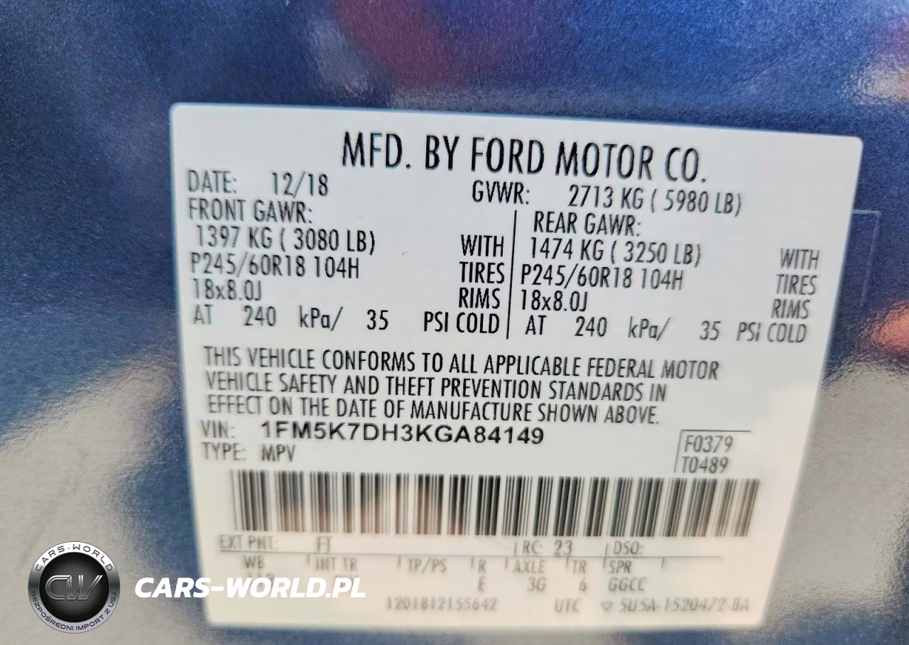 2019 Ford Explorer Xlt VIN:1FM5K7DH3KGA84149 - 13