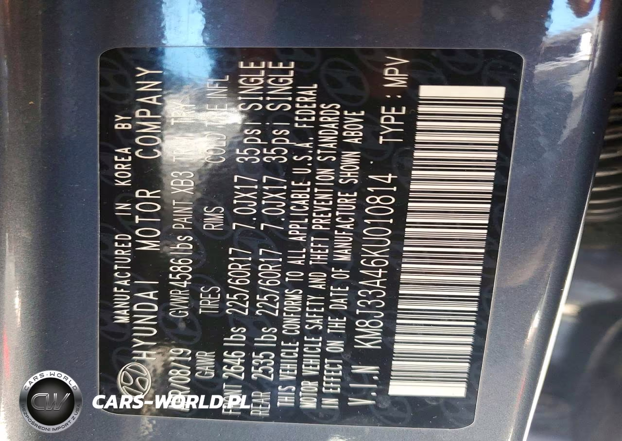 2019 Hyundai Tucson Value VIN:KM8J33A46KU010814 - 13