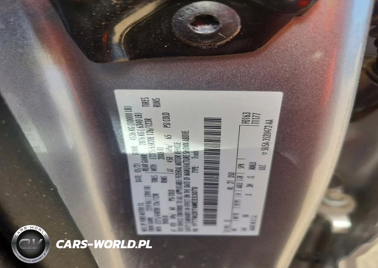 2021 Ford F250 VIN:1FT7W2BT6MEE03070 - 12