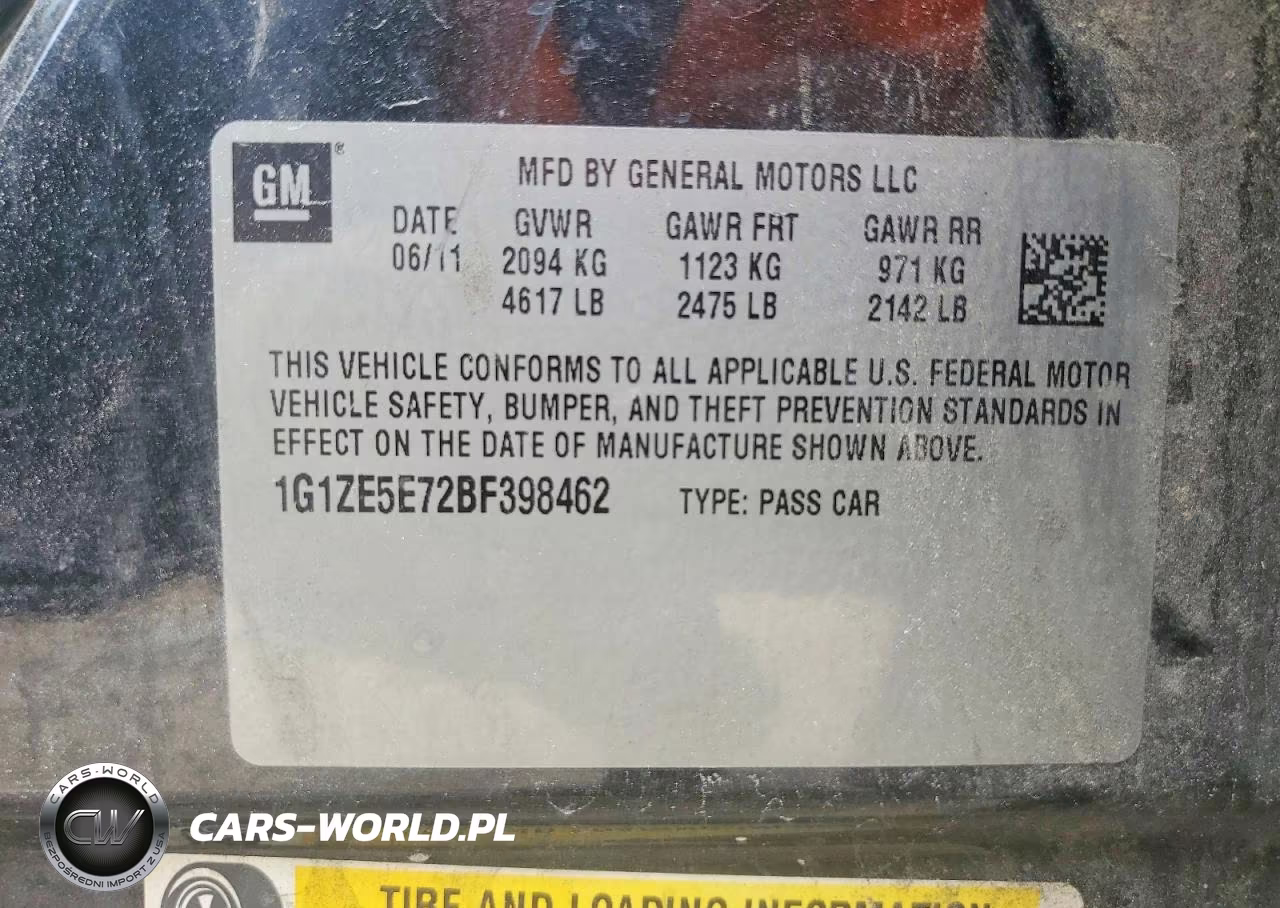 2011 Chevrolet Malibu Ltz VIN:1G1ZE5E72BF398462 - 14