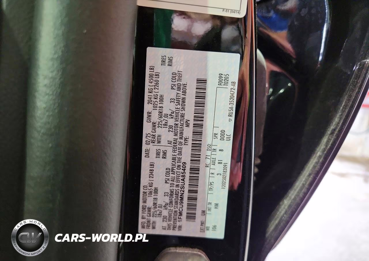 2025 Ford Escape St Line VIN:1FMCU9MN2SUA85409 - 14