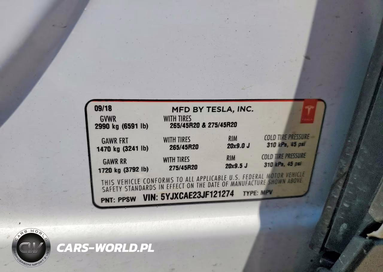 2018 Tesla Model X VIN:5YJXCAE23JF121274 - 13