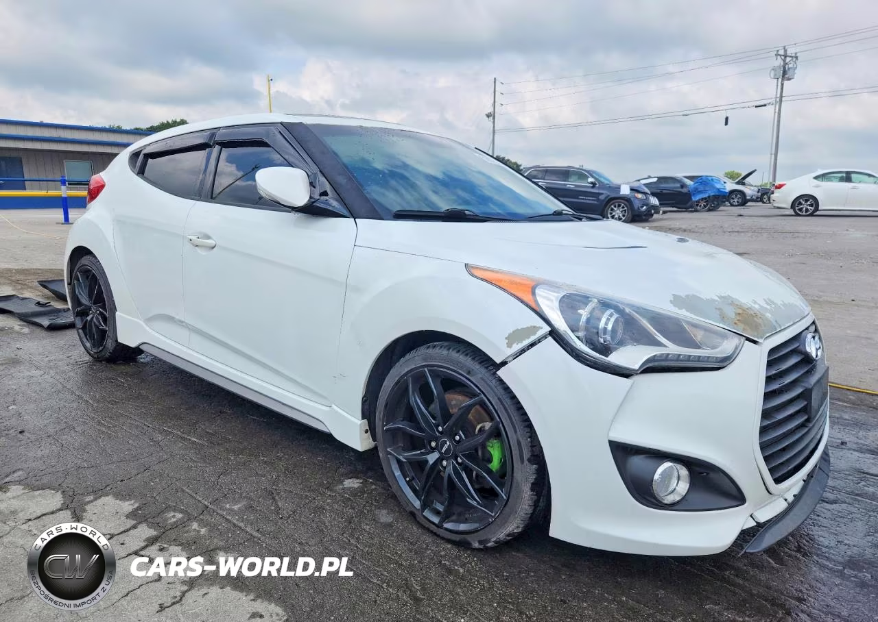 2014 Hyundai Veloster Turbo VIN:KMHTC6AE4EU188874 - 4