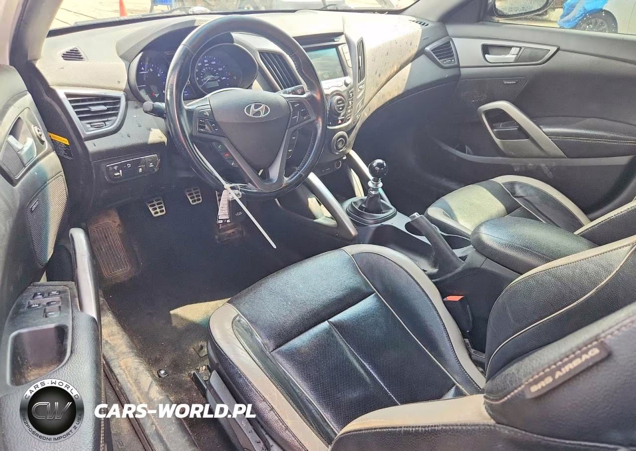 2014 Hyundai Veloster Turbo VIN:KMHTC6AE4EU188874 - 8