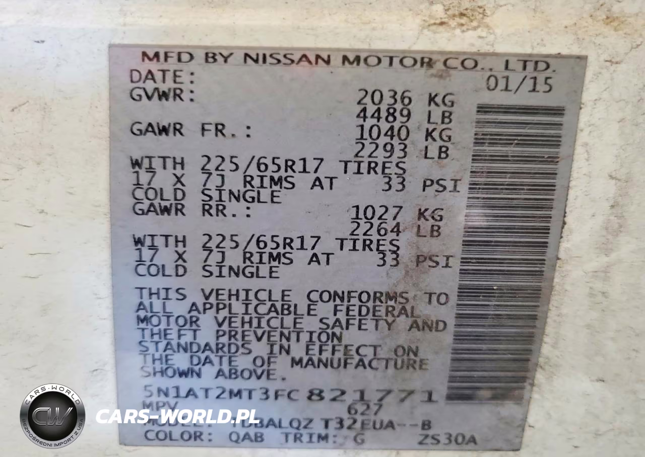 2015 Nissan Rogue Sv VIN:5N1AT2MT3FC821771 - 12